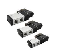3 Way 2 Position Pneumatic Control Valve Solenoid Valves 3V110-06 3V210-08 3V310-10 4V410-15 DC 12V 24V AC 110V 220V(3V310-10 PC6-03,AC110)