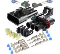 3-Way - 30Amp Metri-Pack Waterproof Connector Terminals and Seals 3-Pin 10-12 AWG