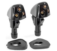 3-Way Adjustable Windscreen Washer Nozzles Compatible with Suzuki Swift Grand Vitara SX-4 Aerio Escudo 1998-2013 - Front Wiper Water Spray Jets Replaces 3834056K00, Click&Fit 2pcs
