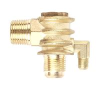 3-Way Air Compressor Check for Zinc Alloy Male Threaded Tube Connector Pneumatic Tool Replacement Parts Air Compressor Check