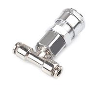 3-Way Air Connector - Straight Through Pneumatic Joint & Blow Gun Fitting