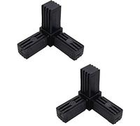 3 Way Angle Square Tube Connector Profile Shelf Connector 25mm x 1.5mm