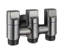3 Way Angle Valve for Stable Water Flow Control with The Three Way Multifunctional Diverter Valve 1Pcs(Grey)