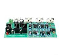3-way audio electronic crossover board with adjustable frequency points, 6-channel stereo output for treble/midrange/bass
