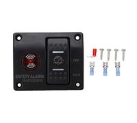 3 Way Bilge Pump Switch Panel Man Off Auto Bilge Pump Float Switch with LED Light for Ships and Yachts (DC24V)
