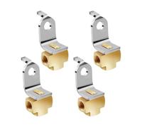 3-Way Brake Line Connector with Body Mounting Bracket, A | 3 / 16 in Brake Fluid Routing Connection with Mounting Bracket for Vehicle Maintenance Replacement Part