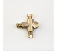 3-Way Brake Pipe T-Fitting Union with 3 x M10 Male Short Nuts, Metric 10mm x 1mm Pitch, Compatible with 3/16" (4.76mm) OD Brake Lines,