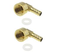 3 Way Brass Pipe Fitting, Pipe-Fitting 2PC Brass Hose Fitting Barb Tail Thread Air Water Pipe Coupler Adapter(Plf,12MM BARB-1/8INCH)