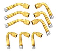 3-Way Brass Tire Valve Extender Kit - 45°/90°/135° 3-Angle Valves, Reach Hidden Valves in Seconds for Car, Dually Wheels, Passenger Car, Motorcycle & Bike (9pcs)