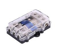 3 Way Car Fuse,Car o Fuse Bloniversal 60A Auto Vehicle Stereo Power Box Holder Block 1 In Ways Out 12v disbution block