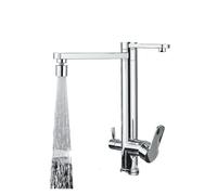 3 Way Ch Filter Kitchen Faucet Deck Mounted Dual Handle Hot & Cold Mixer Tap for Pure Drinking Water Easy Installat Modern Design