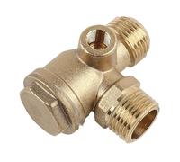 3-Way Check Valves Male Thread 3-Way Brass Air Compressor Unidirectional Tool Air Compressor Male Thread Check Valves