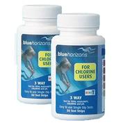 3 Way+ Chlorine Test Strips (2 x 50) Hot Tub Spa Pool Water Testing (100 Strips)