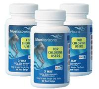 3 Way+ Chlorine Test Strips (3 x 50) One Dip Hot Tub Spa Pool Water Testing (150 Strips)