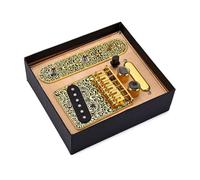 3 Way Control Plate Replacement Parts Neck Pickup Set 6-Strings Saddle Bridge Plate For Electric Guitars