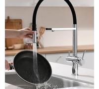 3 Way d Kitchen Faucet with Water Filter Dual Handle Mixer Tap & Dispenser for Drinking Water Slish & Functal Sink Fixture for Modern Kitchens