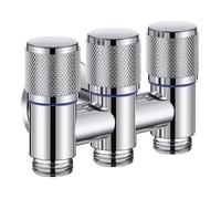 3-Way Diverter Valve ½ Inch Angle for Washing Machine Dishwasher | inlet and three outlets let you switch water flow between appliances without disconnecting any pipes.