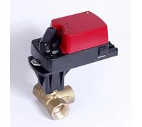 3 Way Eectric Ball Valve Allows Adjustable Flow Proportion 0-10V / 4-20mA Mixing Modulating Actuator(220V-4-20MA Control)