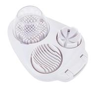 3 Way Egg Slicer, for Hard Boiled Eggs, Portable Strawberry Cutter, Multi-Function Food Slicer for Home Use Kitchen Chopper Tool (1 PCS)
