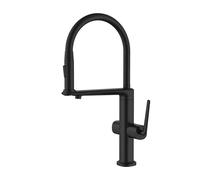 3-Way Flexible Tube Brass Kitchen Mixer Tap, Swivel Deck Mount (Black) | Filtered drinking outlet, drip-free ceramic cartridge, anti-limescale aerator, quick-fit tails, caravan use, multi-finish