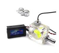 3 Way Flow Meter Computer Thermometer forWater Cooling Liquid Cooler System Universal Computer Thermometer Dropship Computer Radiator Green