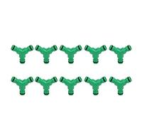3 Way Garden Hose Connector | 10PCS Y Shape Fitting for Irrigation Systems/Lawn Sprinklers/Drip Watering | Plastic Non - Corroding Coupler with Quick Connect
