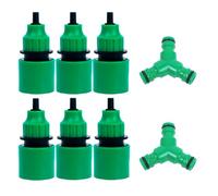 3 Way Garden Hose Connector Quick Connector Pipe Adapter Fitting Hose Pipe Fittings Kit for Garden Irrigation System