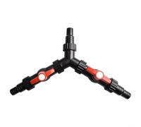 3 Way Garden Hose Splitter Hose, Adjustable Pond Hose Splitter with Valve Control, Y Water Distributor, Shunt Converter, Water Pipe Conversion Connector, for Pond Pump Filter Basin(01F)