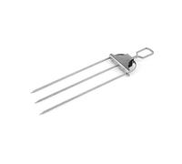 3 Way Grill Skewers, 3 Way Stainless Steel BBQ Skewers,Designed with A Push Slider Bar, Reusable Anti-Spin Skewers, for Meat, Chicken, Sausages, Veggies, Shrimp