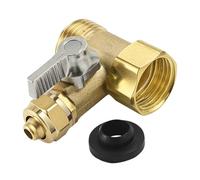 3 Way Inlet Ball Valves Integrated Brass Construction Triple Port Water for Flows Control Erosion Resistance Integrated Inlet