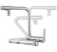3-Way Kitchen Faucet, Black Filter Tap for Window Installation, Hot & Cold Water, Single Mode, Modern Design for Home & Office, Stylish and Functional
