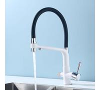 3-Way Kitchen Faucet, Brass 3-Handle Sink Tap, Dual-Function Gold Brushed Finish, Stylish Kitchen Mixer with 3-Way Water Flow for Enhanced Culinary Experience