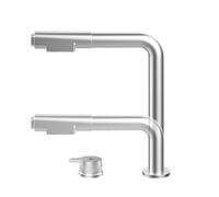 3 Way Kitchen Faucet for Under Sink Osmosis System Gray Gun Metal Pull Down Sprayer Versatile 3 Funct Mixer Tap Ideal for RVs and Home Use