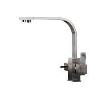 3 Way Kitchen Faucet with 360° Swivel Double Lever A Design for Reverse Osmosis Systems & Slish Kitchen Sink Tap Easy Installat