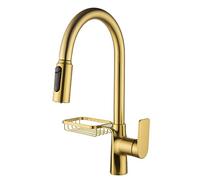 3-Way Kitchen Faucet with Water Filter High Arc Brushed el 2 Spray M Pull-Down Sprayer Drinking Water Tap Kitchen Mixer Swan Neck Design