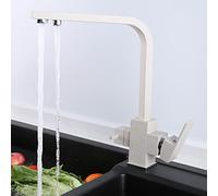 3 Way Kitchen Sink Mixer Tap with Water Filter - Drinking Water Outlet for Easy Access to Clean Water