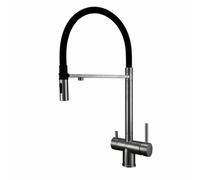 3 Way Kitchen Tap Stainless Steel Curved Pull Out Grey 3 Way Water Filter Tap Kitchen Drinking Taps Sink Mixer Pull Out Beauty Comes