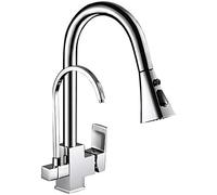 3 Way Kitchen Water Filter Tap with Sprayer Multifunctal Reverse Osmosis Mixer Faucet 3 M Under Sink Installat Slish Black & Ch Design for Pure Drinking Water