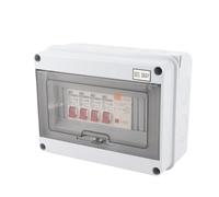 3-Way Miniature Circuit Breaker Panel with 63A 30mA RCD, IP65 Water Proof Shield, 6A+16A+32A MCB, for Garage, Workshop, Caravan, Outbuildings (No Busbar)