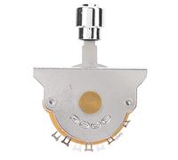 3 Way Pickup, Metal Guitar Pickup Selector, Replacement Part for Electric Guitar, White Retro Pickup with Sturdy, Compatible with Most Electric Gui