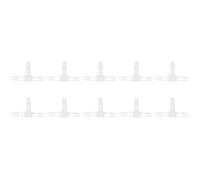 3 Way Plastic T Shaped Tee Barb Fitting, 10Pcs Durable PP Connector, Temperature and Pressure Proof - Reliable Hose Connector Attachment, Garden Fittings, Versatile Use for Hoses (T tee 4.8)