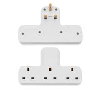 3 Way Plug Extension Uk 13A Wall Socket Power Plug Extender Surge Protector Triple Gang Travel Adapter Portable Switched Socket Multi Plug Extension Perfect For Home Office & Travel