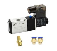 3 Way Port 2 Position 3V210-08 Solenoid Valve DC12V DC24V AC110V AC220V(PC 12mm Fittings,AC110)