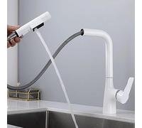 3 way pull out kitchen tap brass water filter tap pull out white