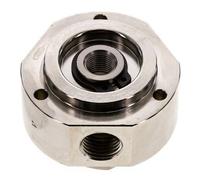 3-Way Rotary Joint 1/8'' x 1/4'' x3/8'' Nickel-plated Brass PUR 0bar (0.0psi)
