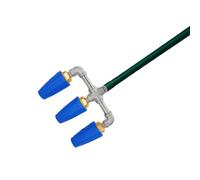 3 Way Rotary Nozzle for Pressure Washer Stainless Steel 1/4 Inch | Triple Channel Rotary Spray Covers Wider Area Removes Stubborn Dirt Moss Driveway Stains from Concrete Brick