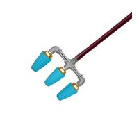 3 Way Rotary Pressure Washer Nozzle Stainless Steel 1/4 Inch Quick Connect | Triple Channel Rotating Spray 6.69 Inch Cleaning Path Spiral Jet Removes Moss Oil Stains Mud