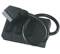 3-WAY Scart Splitter, Black