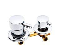 3-Way Shower Diverter Mixer Faucet Cold & Hot Water Tap 10/12.5/14.5cm Hole Size Ceramic Cartridge Bathroom Valve Screw Thread One-Piece Design.