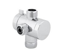 3-Way Shower Diverter Valve Bathroom Faucet Sink Water Splitter Adjustable Hose Connector Easy Install Home Use Accessories
